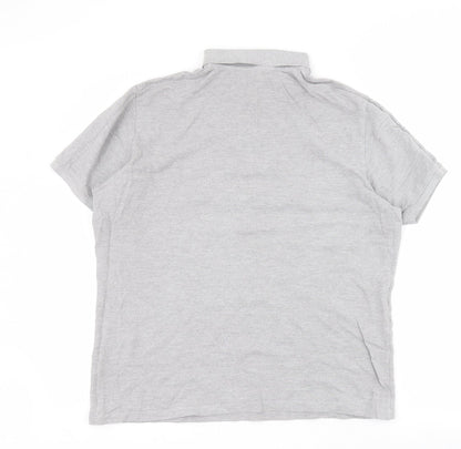 Primark Womens Grey  Cotton Basic Polo Size XL Collared