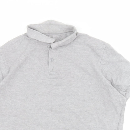 Primark Womens Grey  Cotton Basic Polo Size XL Collared