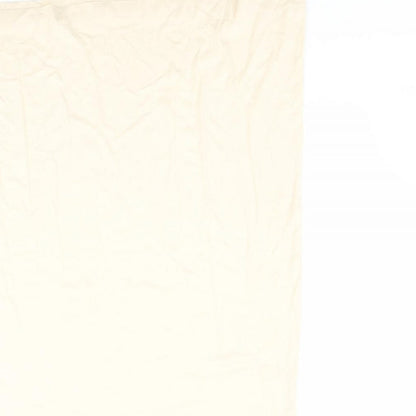 H&M Womens Beige  100% Cotton T-Shirt Dress    Crew Neck Pullover
