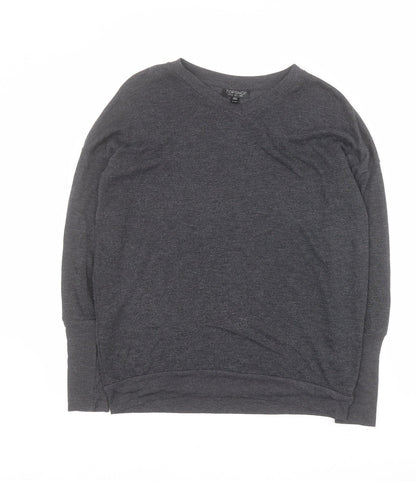 Womens UK Size 6 Topshop Grey Pullover Jumper