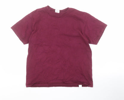 Gildan Boys Red  Cotton Pullover T-Shirt Size M Crew Neck Pullover - Harry Potter