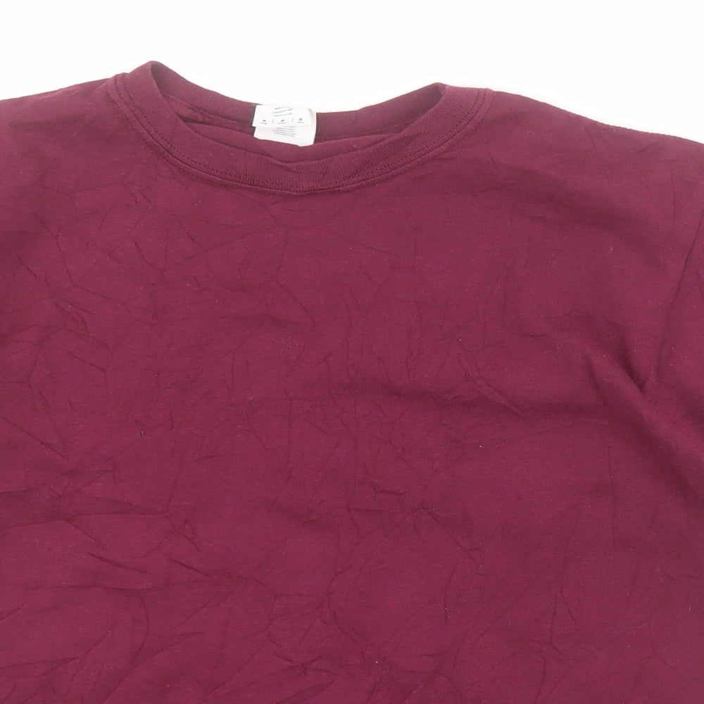 Gildan Boys Red  Cotton Pullover T-Shirt Size M Crew Neck Pullover - Harry Potter