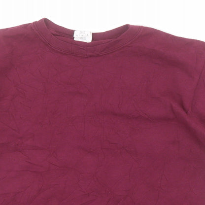Gildan Boys Red  Cotton Pullover T-Shirt Size M Crew Neck Pullover - Harry Potter