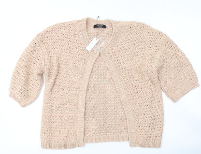 George Womens Pink Round Neck  Acrylic Cape Jumper Size 10