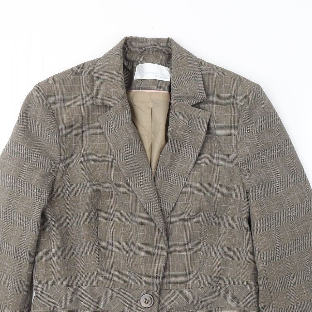 Womens UK Size 12 AMARANTO Regular Brown Blazer