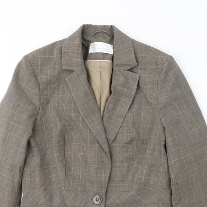 Womens UK Size 12 AMARANTO Regular Brown Blazer