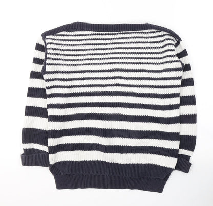 Womens UK Size M Marks and Spencer White Pullover Jumper