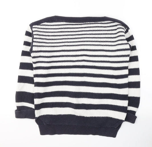 Womens UK Size M Marks and Spencer White Pullover Jumper