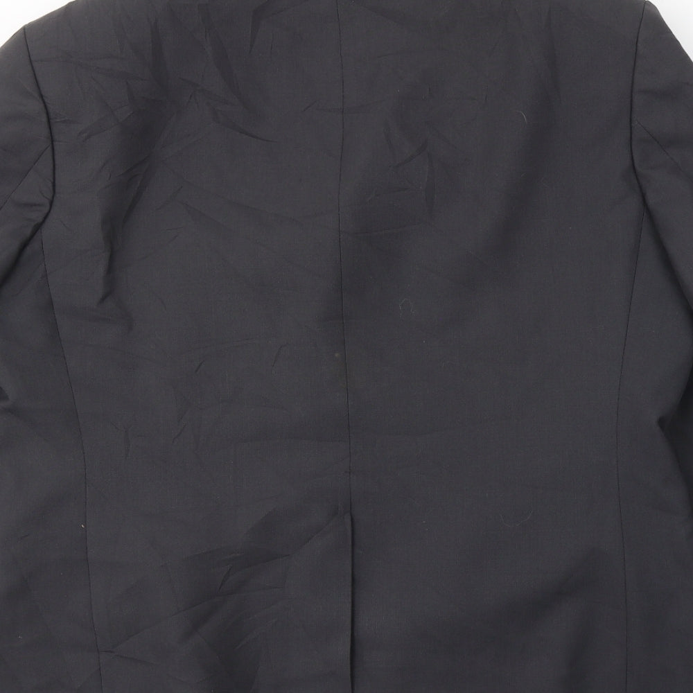 Knight & Asprey Mens Grey  Polyester Jacket Suit Jacket Size L
