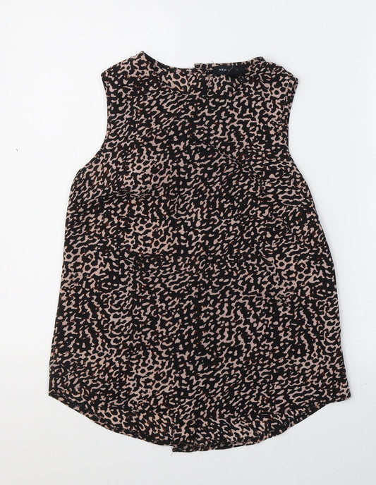 Womens UK Size 10 New Look Black Basic Blouse