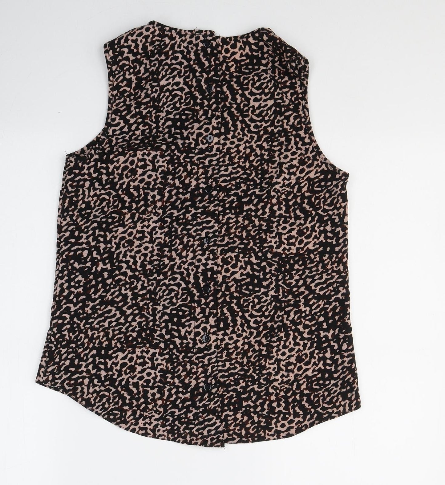 Womens UK Size 10 New Look Black Basic Blouse