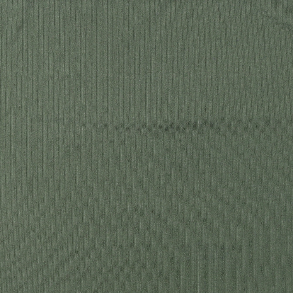 Primark# Womens Green  Polyester Jersey T-Shirt Size 10 Round Neck