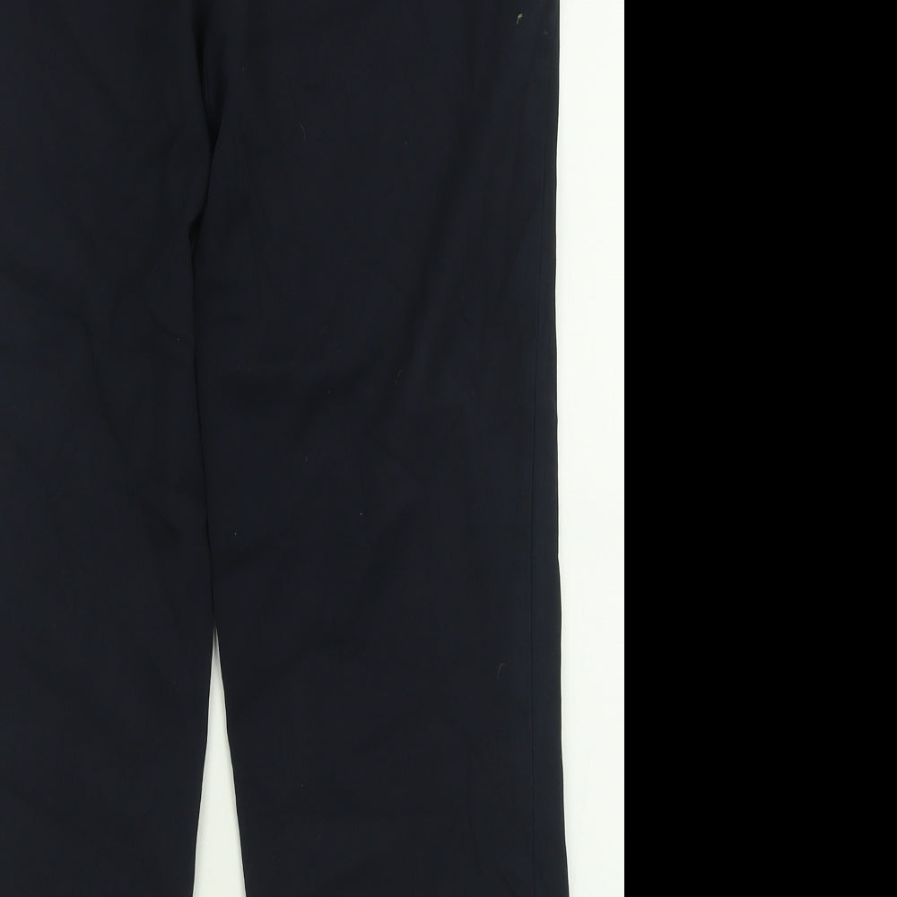 n3xt Womens Black  Polyester Trousers  Size 12 L26 in Regular Hook & Eye