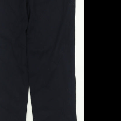 n3xt Womens Black  Polyester Trousers  Size 12 L26 in Regular Hook & Eye