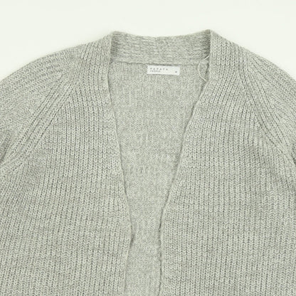 Womens UK Size M Papaya Grey Cardigan Jumper