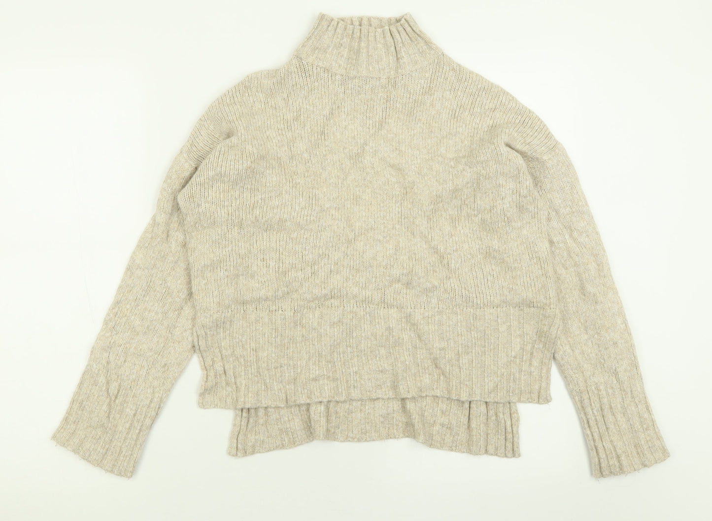 Womens UK Size S New Look Beige Pullover Jumper