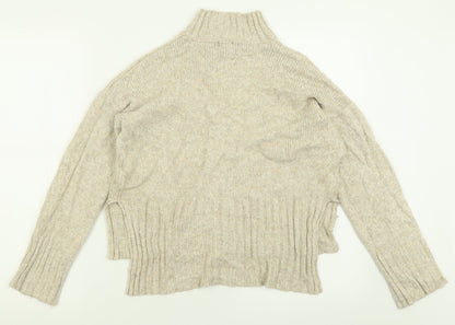Womens UK Size S New Look Beige Pullover Jumper