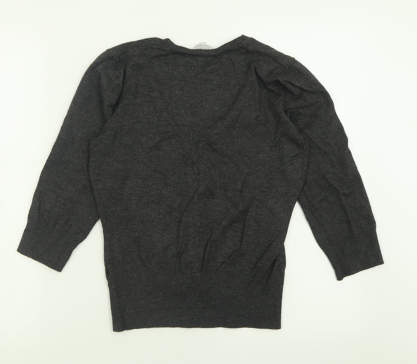 Womens UK Size 10 Red Herring Grey Cardigan Jumper