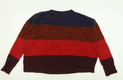 Womens UK Size L New Look Multicoloured Pullover Jumper