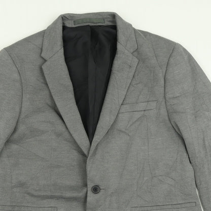 Mens UK Size 40 Burton Regular Grey Suit Jacket