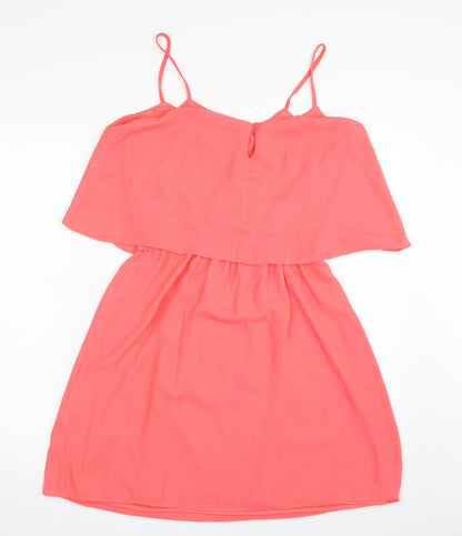 Atmosphere Womens Pink  Polyester Skater Dress  Size 12  Off the Shoulder Pullover