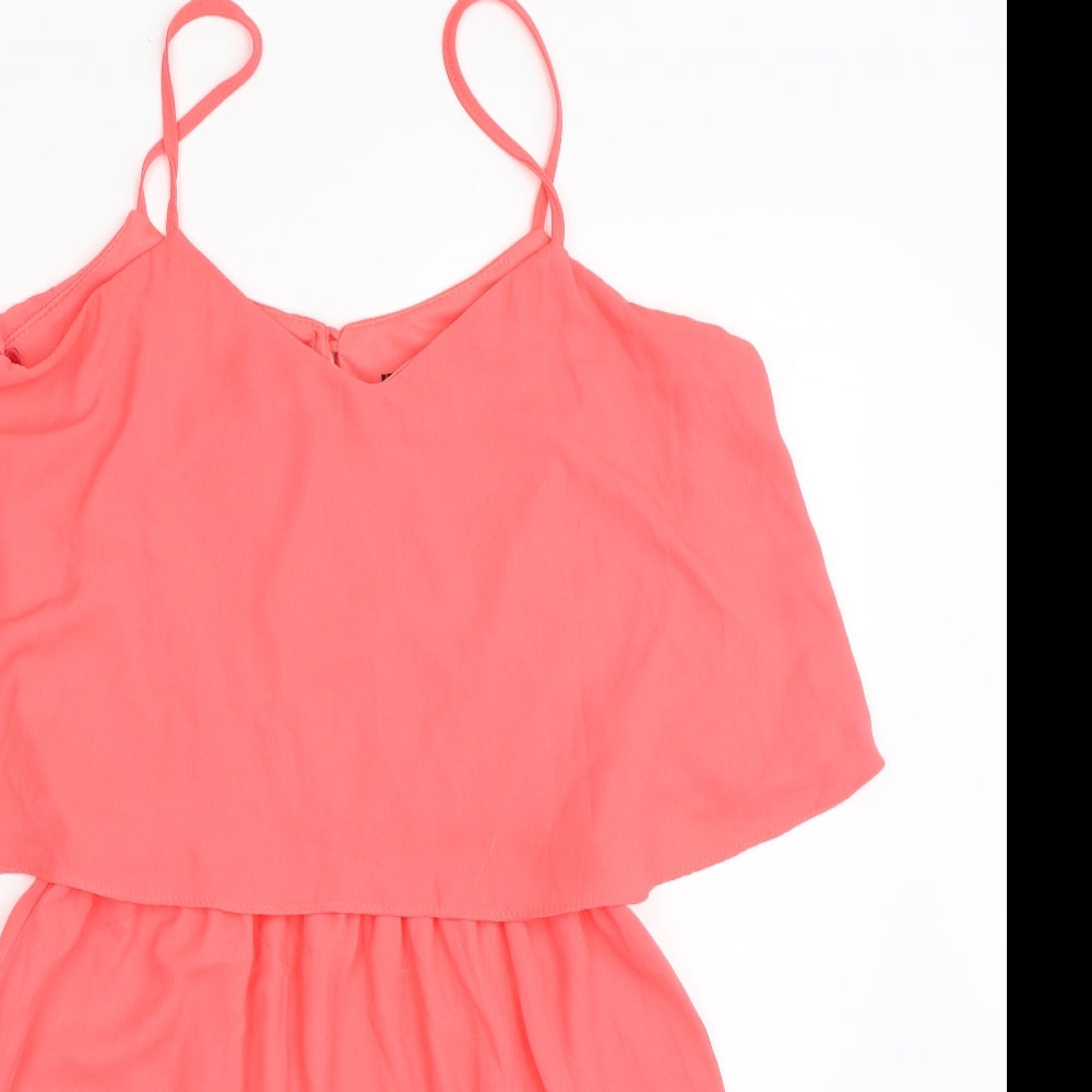 Atmosphere Womens Pink  Polyester Skater Dress  Size 12  Off the Shoulder Pullover