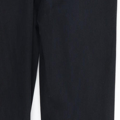 Topshop Womens Blue  Cotton Skinny Jeans Size 30 in L30 in Slim Zip