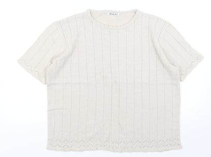 Womens UK Size 18 Berkertex Beige Pullover Jumper