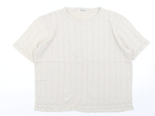 Womens UK Size 18 Berkertex Beige Pullover Jumper