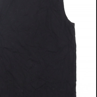 Pursue Fitness Womens Black  Cotton Basic Tank Size S Round Neck Pullover