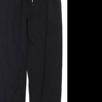 New Look Womens Black  Polyester Sweatpants Trousers Size 6 L26 in Regular Drawstring