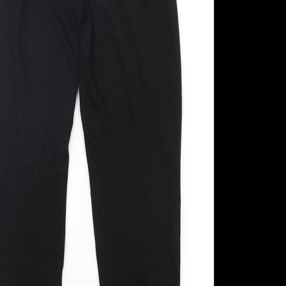 New Look Womens Black  Polyester Sweatpants Trousers Size 6 L26 in Regular Drawstring