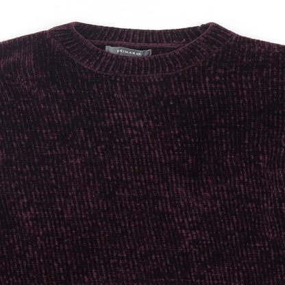 Primark Womens Purple Round Neck  Polyester Pullover Jumper Size 6