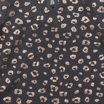George Girls Multicoloured Animal Print Viscose Jumper Dress  Size 0-3 Months  Round Neck