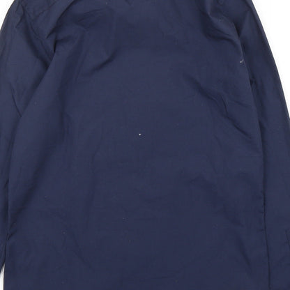 Mens UK Size S New Look Blue  Button-Up Long Sleeve Casual Shirt