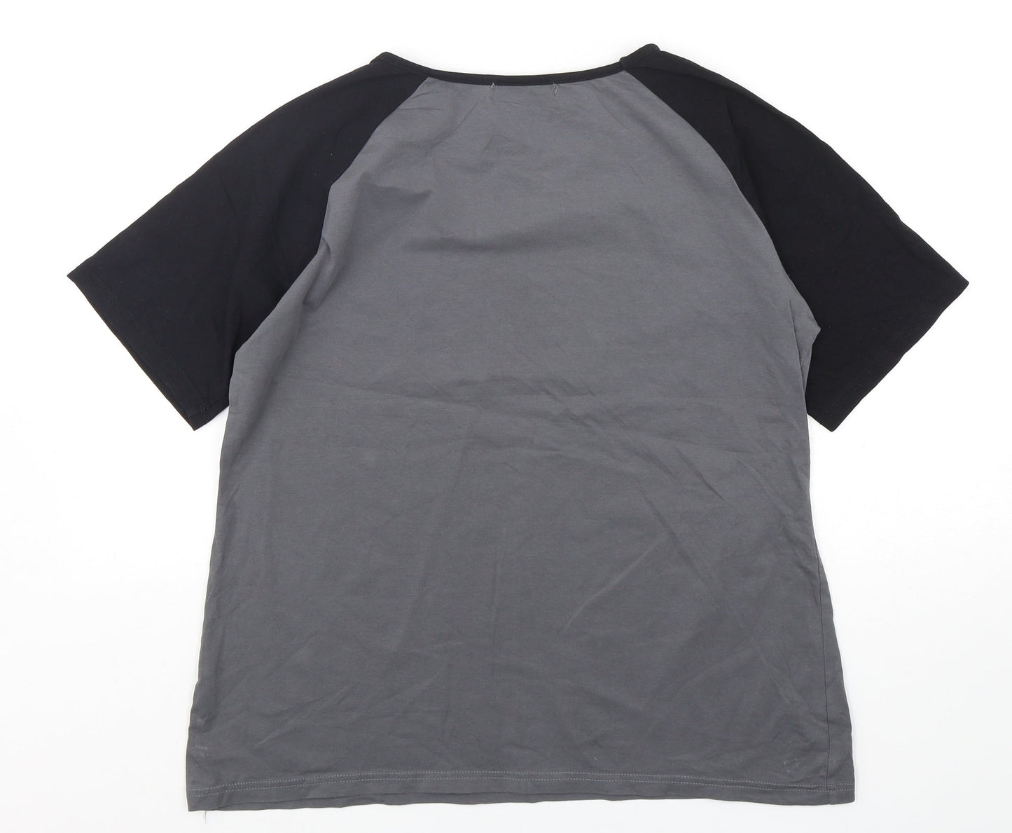 Aiboria Mens Multicoloured  Polyester  T-Shirt Size M Round Neck