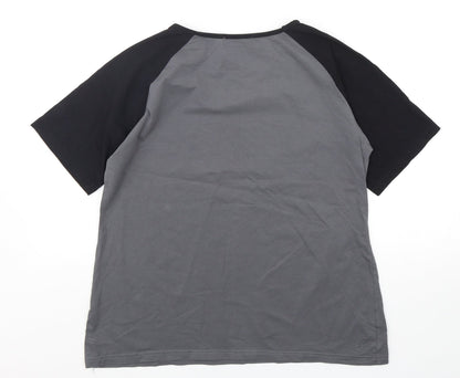 Aiboria Mens Multicoloured  Polyester  T-Shirt Size M Round Neck