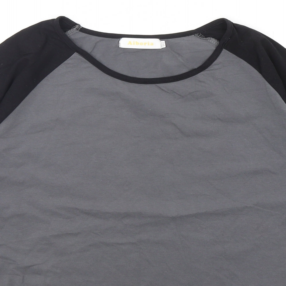 Aiboria Mens Multicoloured  Polyester  T-Shirt Size M Round Neck