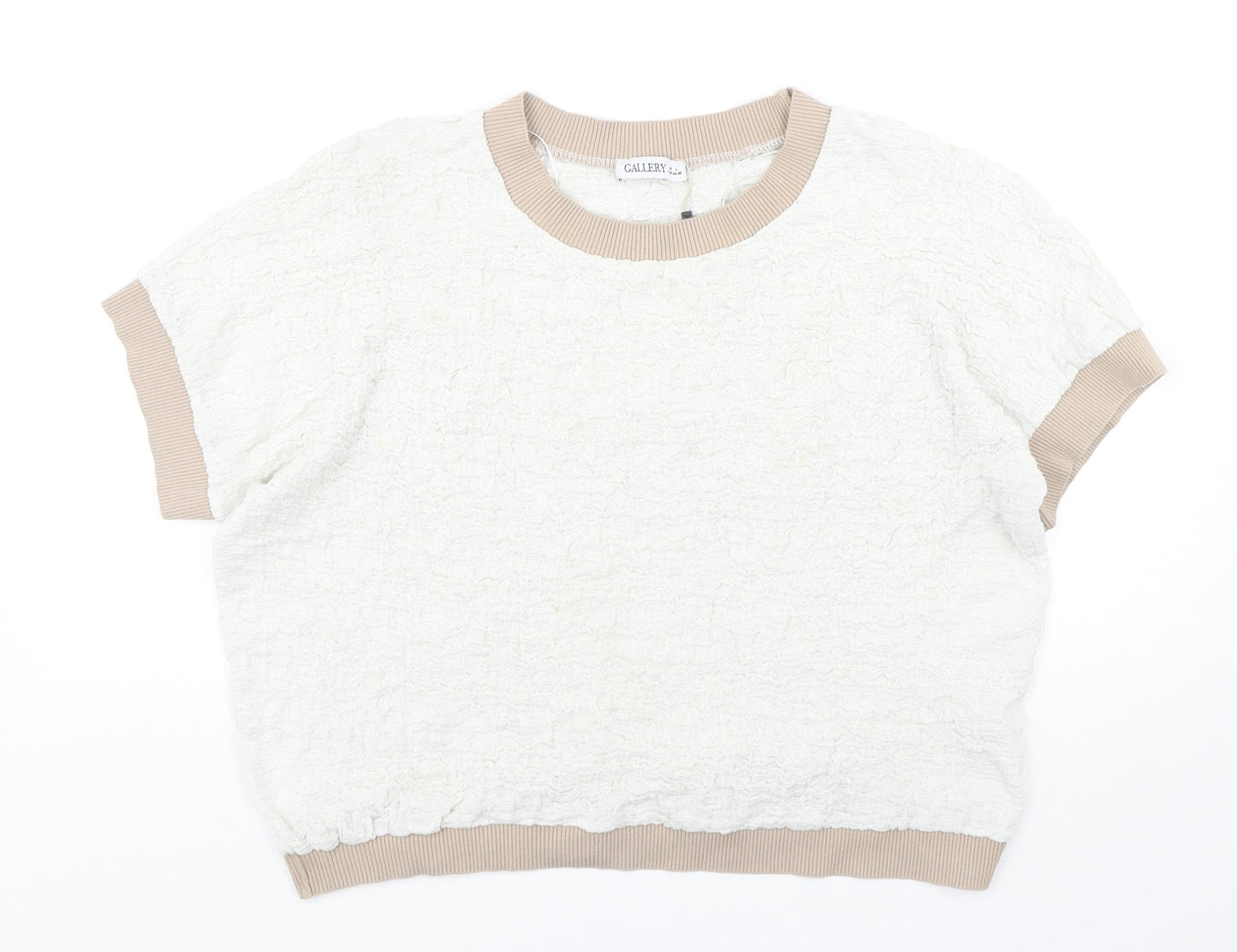 Gallery Womens Multicoloured Round Neck  Cotton Pullover Jumper Size L