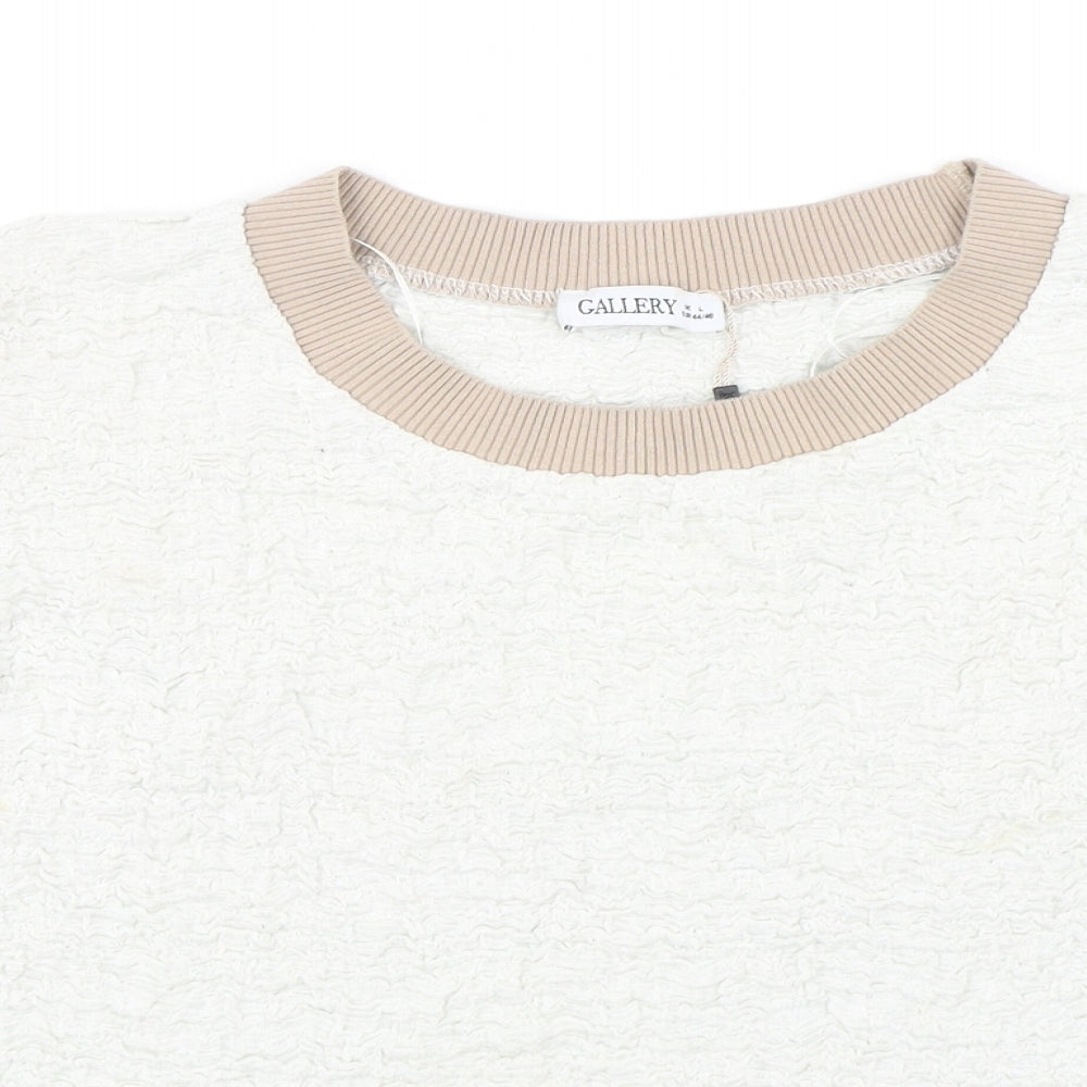 Gallery Womens Multicoloured Round Neck  Cotton Pullover Jumper Size L