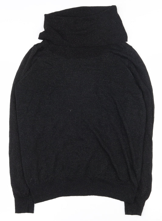 Womens UK Size 14 Preworn Black Pullover Jumper