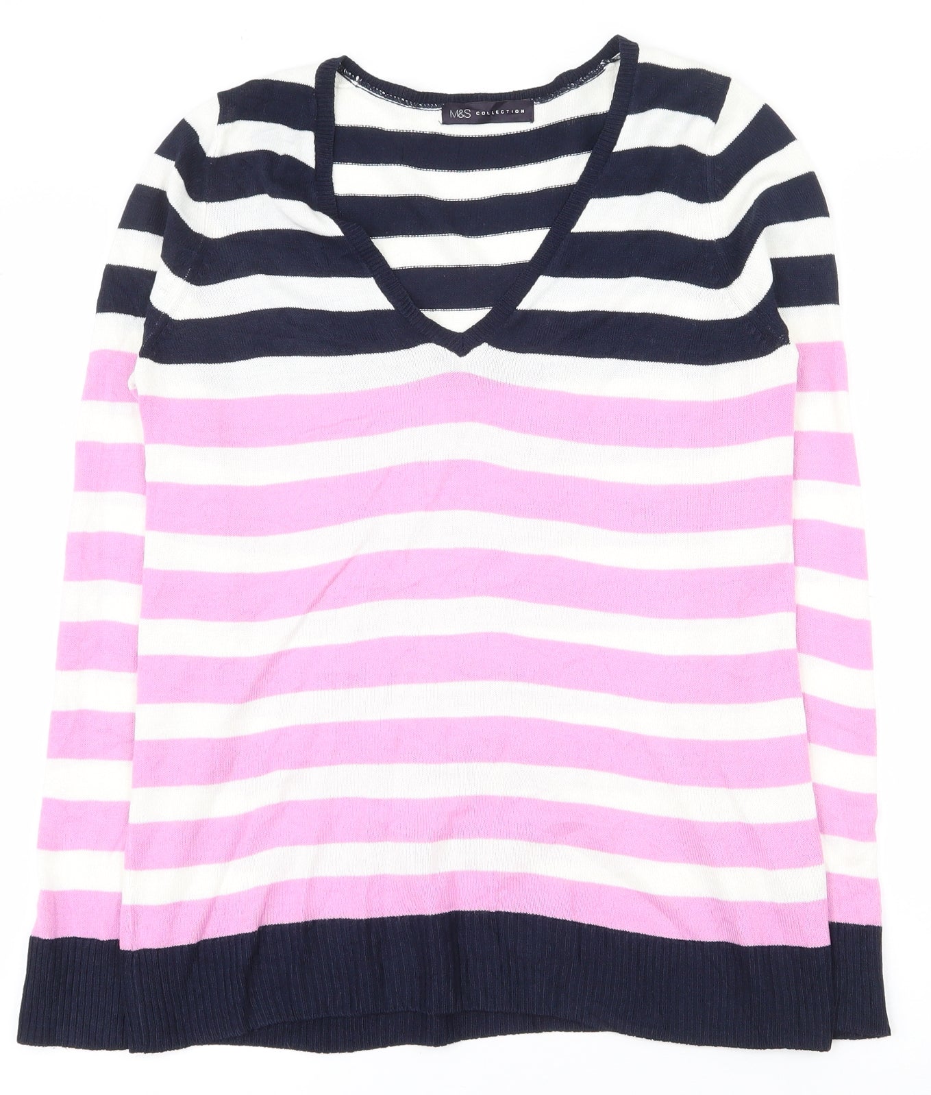 Womens UK Size 10 Marks and Spencer Multicoloured Pullover Jumper