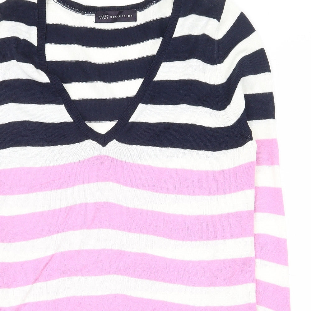 Womens UK Size 10 Marks and Spencer Multicoloured Pullover Jumper