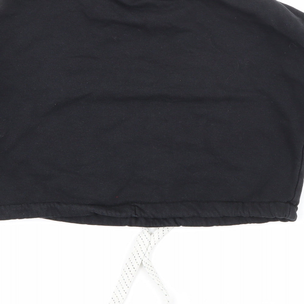 Marks and Spencer Girls Black  Cotton Pullover Sweatshirt Size 7-8 Years