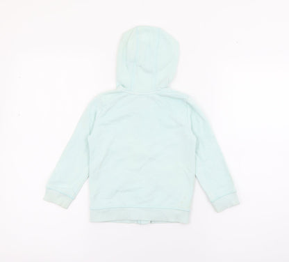 Geoger Girls Blue  Cotton Full Zip Hoodie Size 2-3 Years  Zip