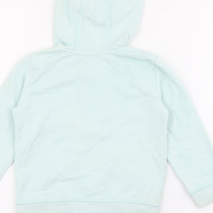 Geoger Girls Blue  Cotton Full Zip Hoodie Size 2-3 Years  Zip