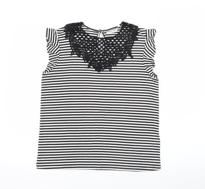 Womens UK Size L NAF NAF White Basic T-Shirt