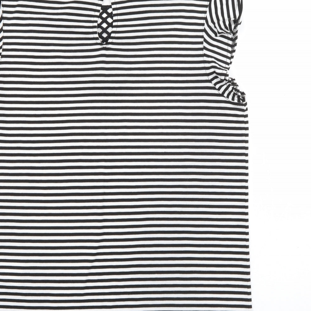 Womens UK Size L NAF NAF White Basic T-Shirt