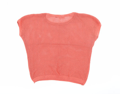 Womens UK Size L ESMARA Orange Pullover Jumper
