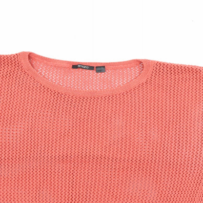 Womens UK Size L ESMARA Orange Pullover Jumper